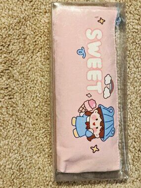 Pink and blue cute girl pencil case